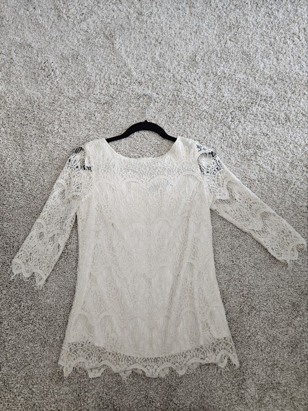 Philosophy Blues Women's Lace Top - Cream